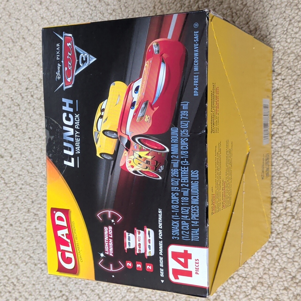 Glad Cars Food Storage Containers with Lids - Picture 3 of 7